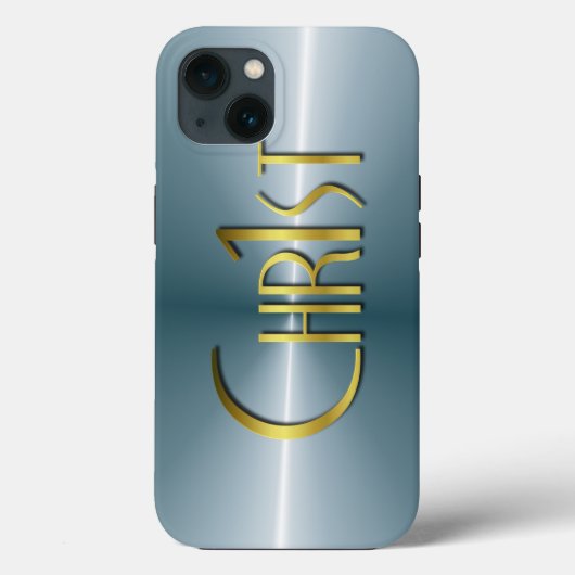 Chr1st - Donker geborsteld metaal Case-Mate iPhone Case (Achterkant)