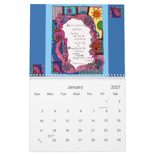 Chrétien du calendrier 2012 (Jan 2027)