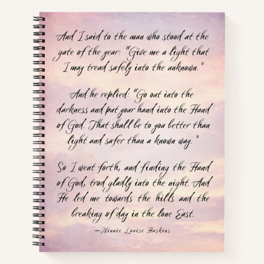 Chrétien Nouvel An Journal à puces Porte de l'anné (Devant)