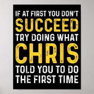 Chris Als het bij de eerste keer niet lukt Chris V Poster