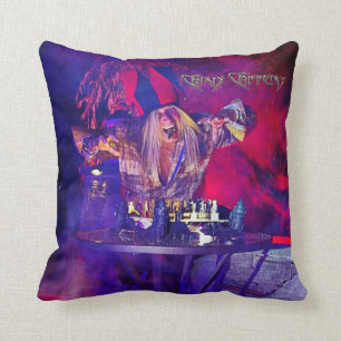 Chris Caffery Jester met Chessboard Kussen