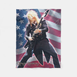 Chris Caffery met Vlag Blanket Fleece Deken