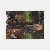 Chris Caffery Standing with Guitars Fleece Blanket Deken (Voorkant (Horizontaal))