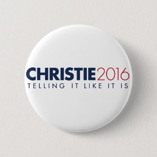 Chris Christie 2016 Campaign Button - Ronde van 2,