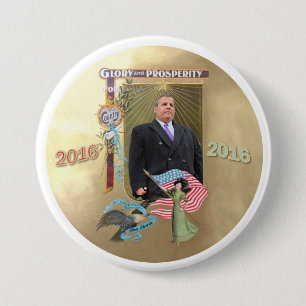 Chris Christie 2016 Ronde Button 7,6 Cm