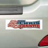 Chris Christie Proud American Bumpersticker (Op auto)