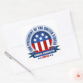 Chris Christie Vierkante Sticker (Envelop)