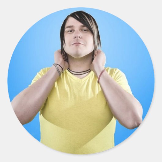 Chris Drums Hey Euphonie Ronde Sticker (Voorkant)