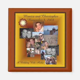Chris en Monica Collage Magnet Magneet