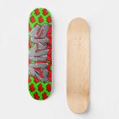 Chris Graffiti Custom Personalized Cash Skateboard (Voorkant)