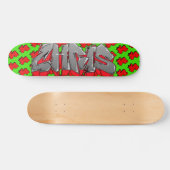 Chris Graffiti Personnalisé Cash Skateboard (Horz)