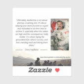 Chris Hadfield Sticker en leadership (Feuille)