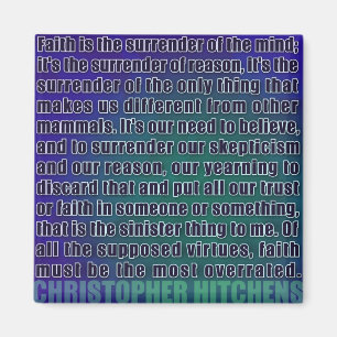Chris Hitchens Surrender of Reason (Blues) Magnet Magneet