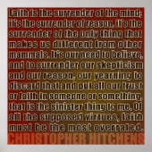 Chris Hitchens Surrender of Reason (Reds) Poster (Voorkant)