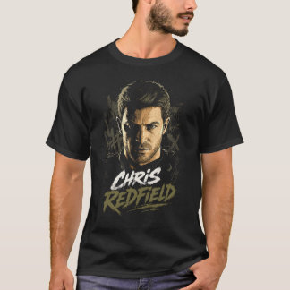 Chris Horror Redfield Art 24 | T-Shirt Basic Dark