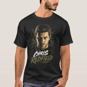 Chris Horror Redfield Kunst 24 Basic Donker T-Sh T-shirt
