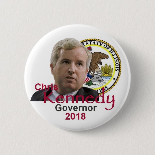 Chris KENNEDY Gouverneur Button (Voorkant)