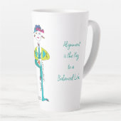 'Chris' - L'alignement est la clé Yoga Latte Mug (Angle droit)