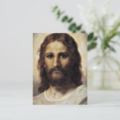 Chris met Compatible Eyes Square Sticker Gift Labe Briefkaart (Staand voorkant)
