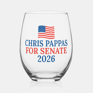Chris Pappas voor Senaat 2026 Verkiezingspartij Wijnglas Zonder Voet