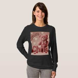 Chris Teddy Bear Love T-shirt met lange mouwen