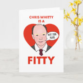 Chris Whitty est un Fitty - Carte de vœux (Fleur jaune)