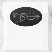 Chris Woodward Treble gitaar Logo Sticker (Tas)