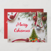 Chrismas Briefkaart (Voorkant / Achterkant)