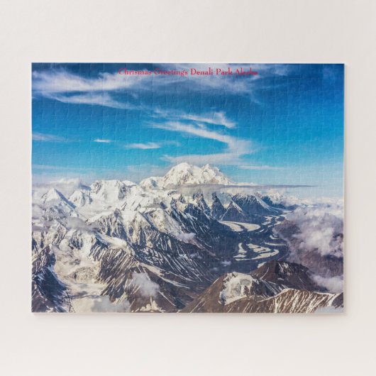 Chrismas Greetings Denali National Park Alaska. Legpuzzel (Horizontaal)