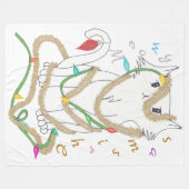 Chrismas Mess Fleece Deken (Voorkant (Horizontaal))