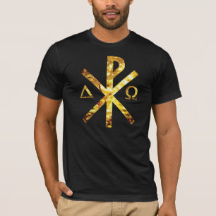 Chrisme Alpha Oméga Or TRANS PNG T-shirt