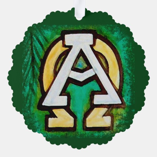 Chrismons 1 ornament kaart (Achterkant)