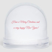 Chrismtas Bunny Rabny Globe de neige (Arrière)