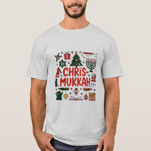 Chrismukkah Hanukkah Kerst Joodse Religieuze T-shirt