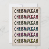 Chrismukkah Holiday Party mashup Kaart (Achterkant)