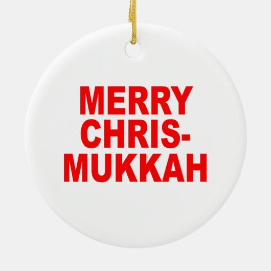 Chrismukkah Keramisch Ornament (Achterkant)