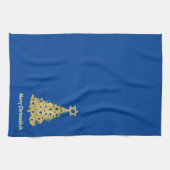 Chrismukkah Kitchen Towel met Tree Star van David Theedoek (Horizontaal)