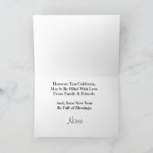 Chrismukkah Manger Scene Kaart (Binnen)