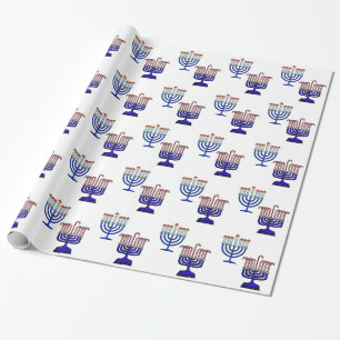 Chrismukkah Menorahs Wrapping Paper Cadeaupapier