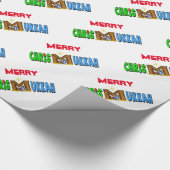 Chrismukkah met Manger als M Gift Wrap Cadeaupapier (Hoek)
