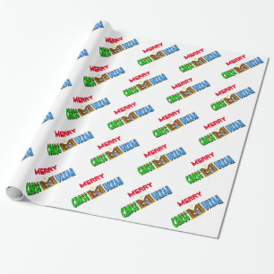 Chrismukkah met Manger als M Gift Wrap Cadeaupapier