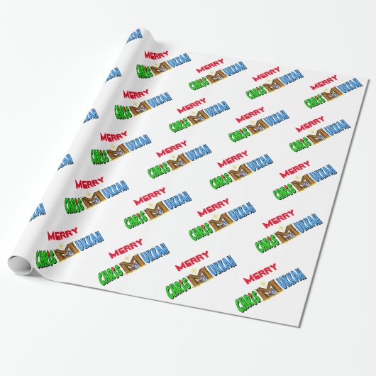 Chrismukkah met Manger als M Gift Wrap Cadeaupapier (Uitgerold)