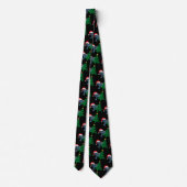 Chrismukkah Motif de Cravate Imprimer Cravate noir (Dos)