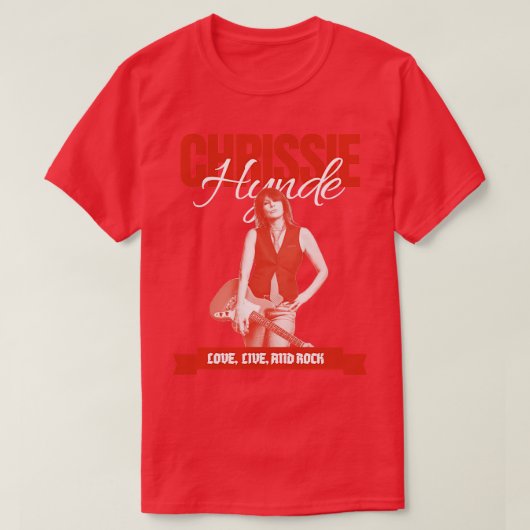 Chrissie Hynde Retro Style T-shirt (Design voorkant)