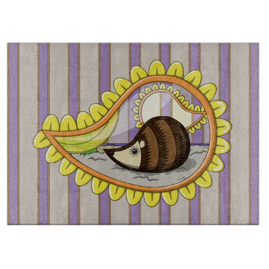 Chrissy de Egel Glas Snijplank (Voorkant)