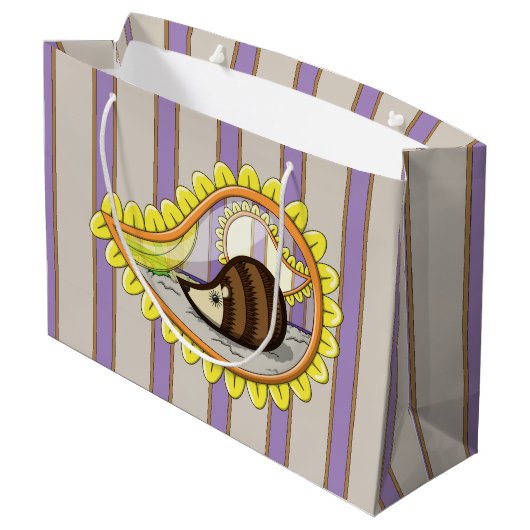 Chrissy de Hedgehog Gift Bag Groot Cadeauzakje (Achterkant Gekanteld)
