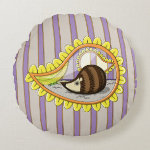 Chrissy le hérisson Coussin Rond