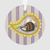 Chrissy l'ornement acrylique du hérisson (dos)