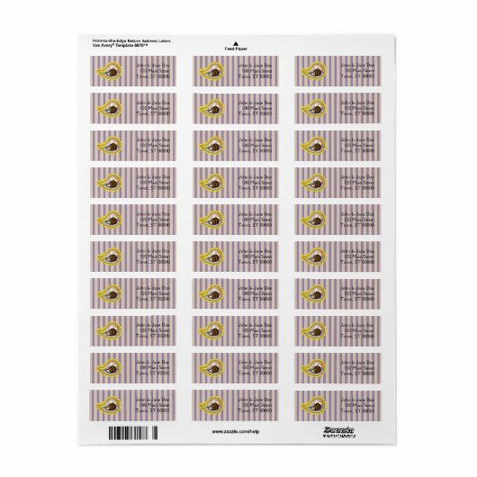 Chrissy Return Étiquette (Feuille entière)