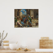 Christ Cleansing - El Greco, affiche d'art grec (Cuisine)